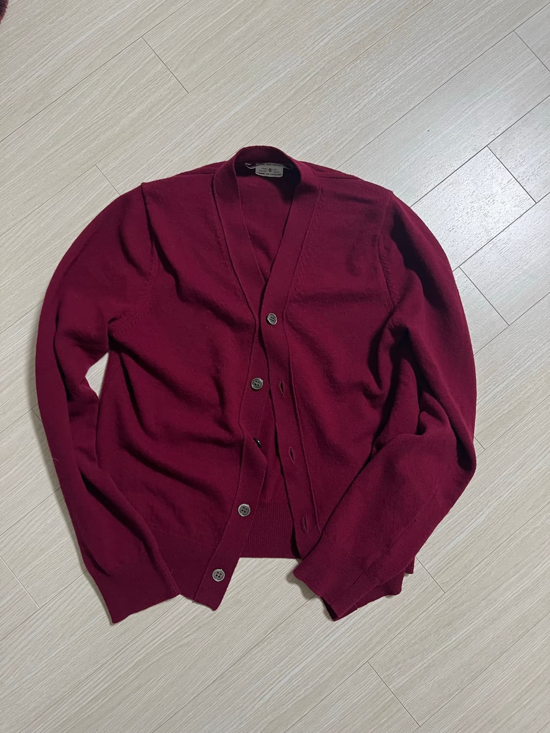 Comme des garcons 가디건 버건디 S 상품이미지2