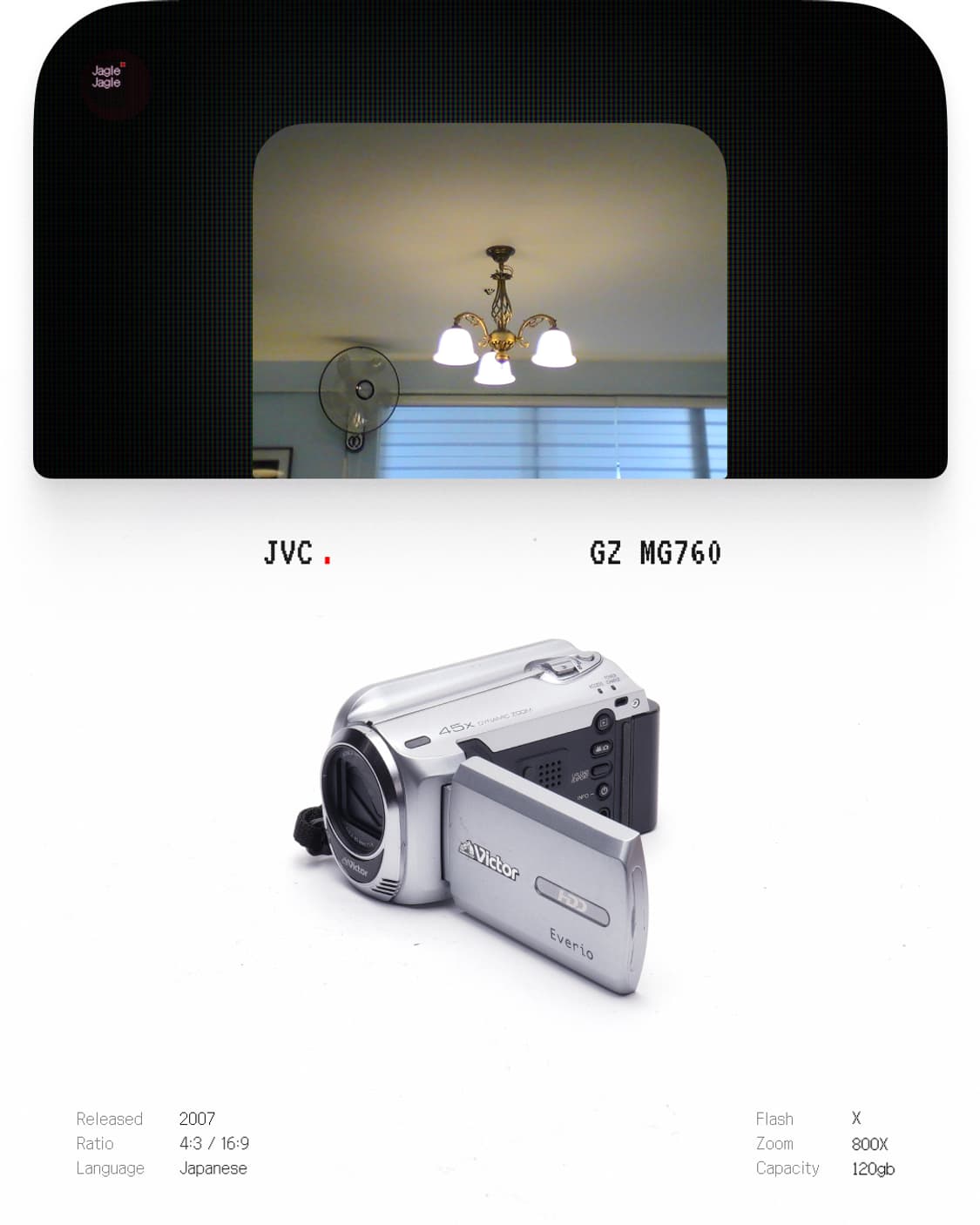 🐤입문용🐤JVC GZ-MG760 (2008)|캠코더/디카 상품이미지1