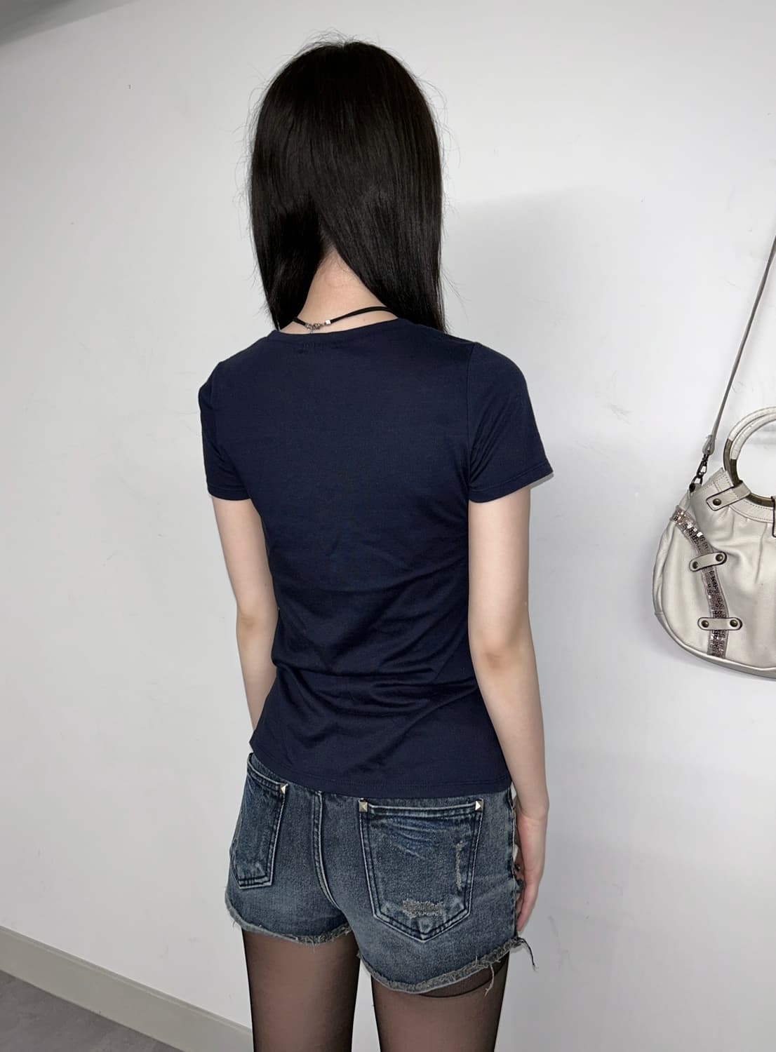 Abfz Printed Sequin Slim Top 상품이미지3