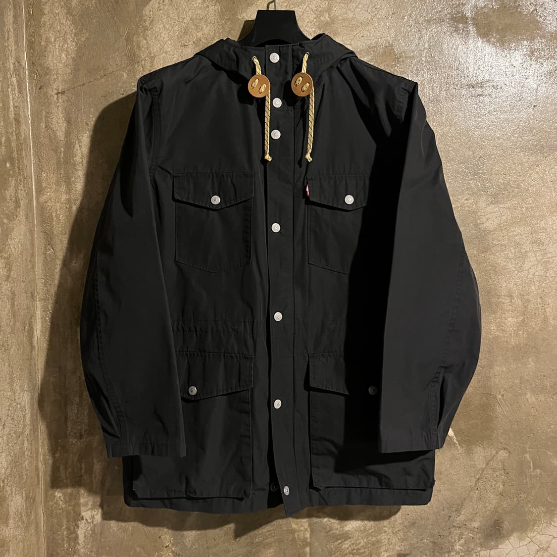 리바이스 폴리쉘 후드 자켓 블랙 상품이미지5