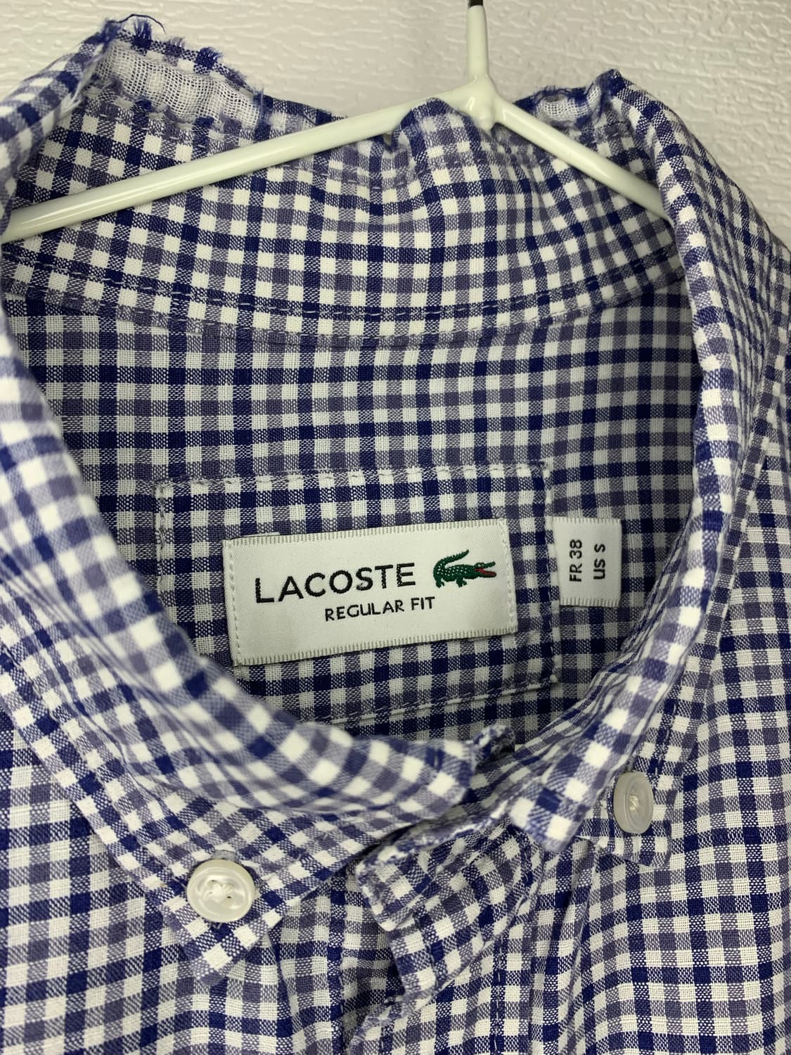 라코스테 체크 셔츠 남방 상품이미지4
