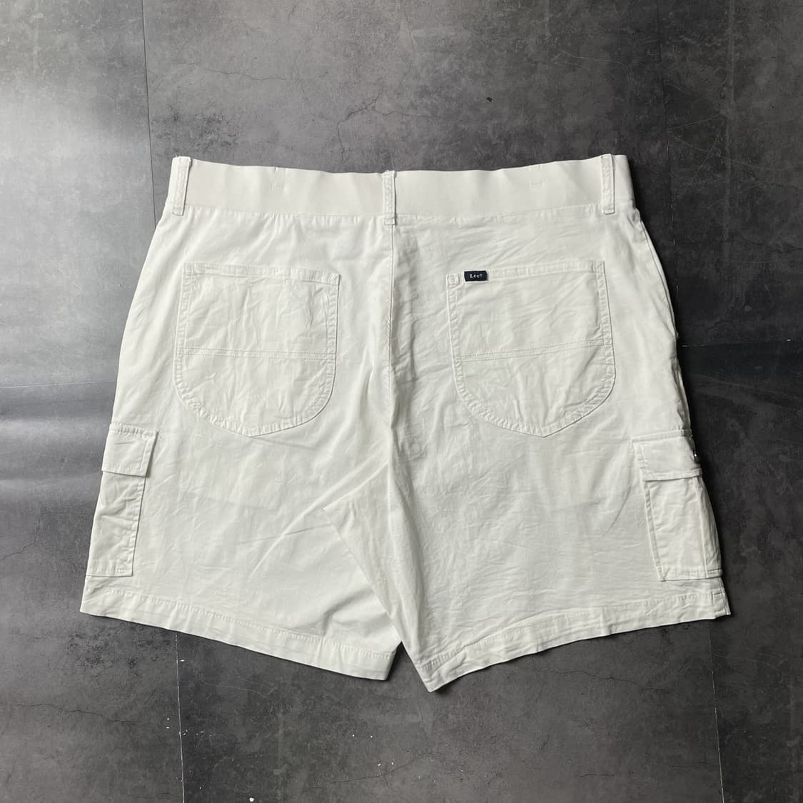 LEE 리 화이트 하프밴딩 카고 하프팬츠 A01183 상품이미지5