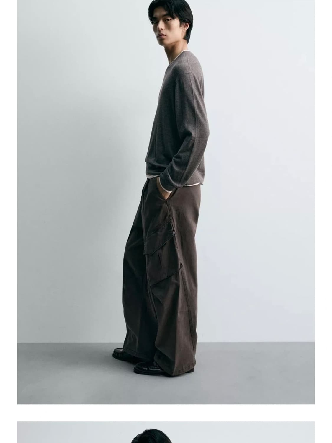 ZARA 플리츠 카고 팬츠  상품이미지2