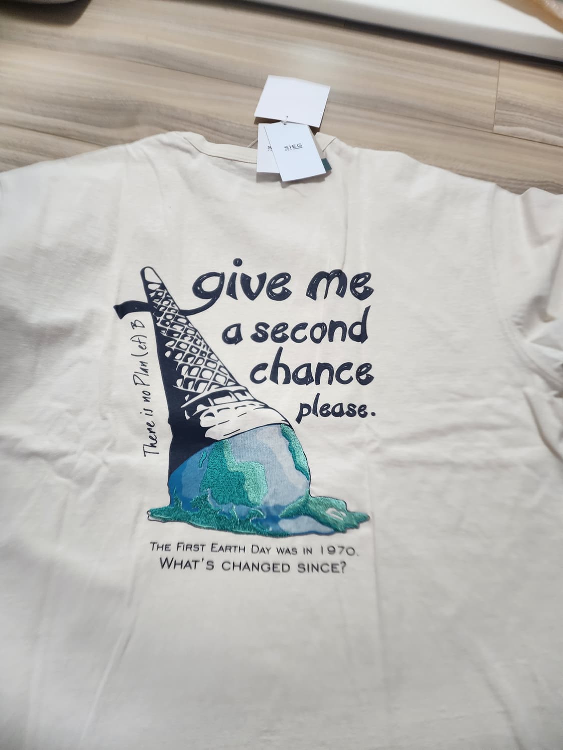 지이크뒷판프린팅반팔티셔츠베이지 상품이미지8