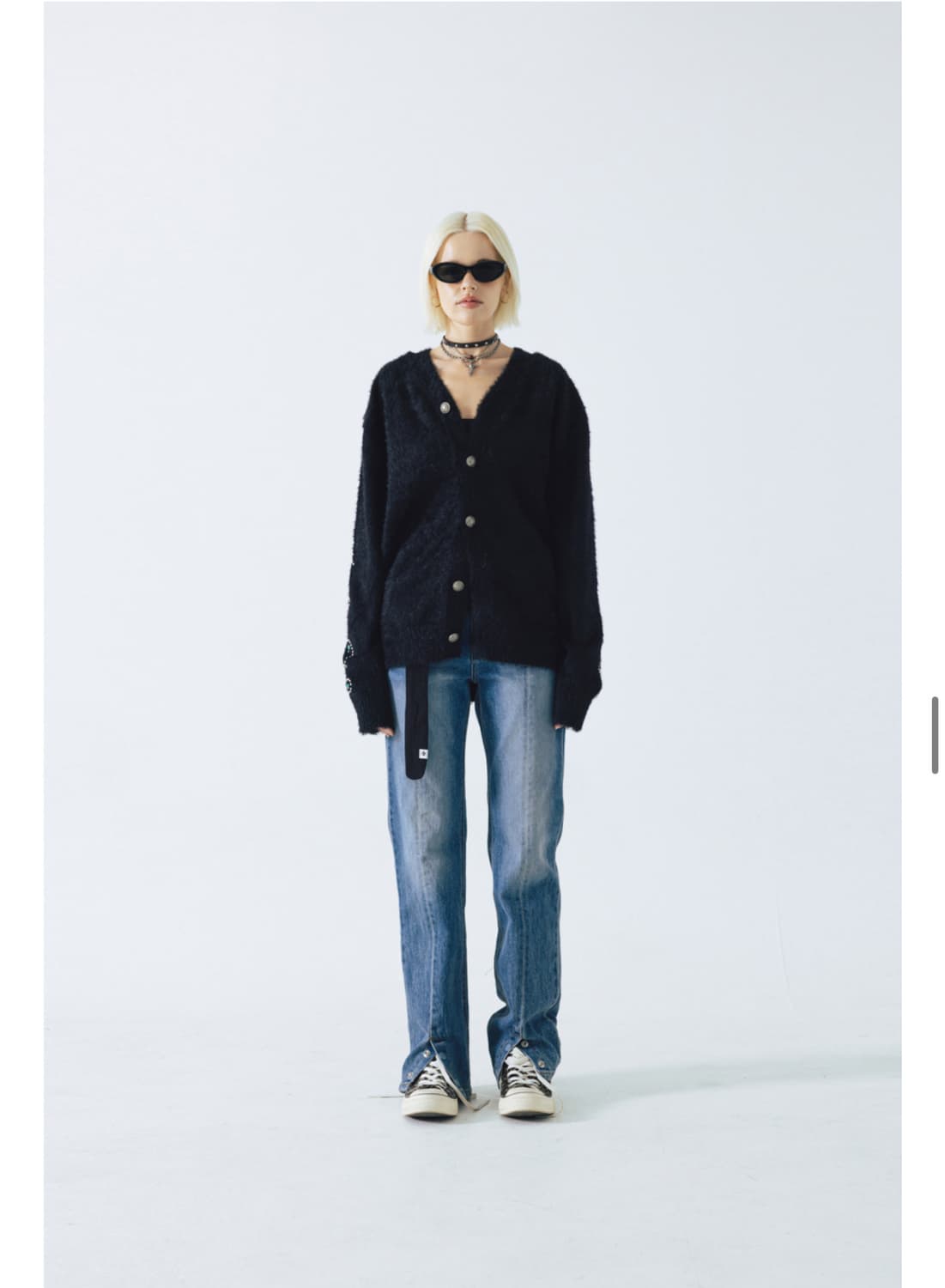 ESEELMI AMERICAN STUD ANGORA CARDIGAN 상품이미지6