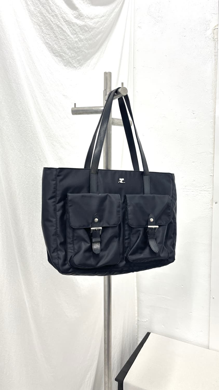COURREGES double pocket nylon tote bag 상품이미지1