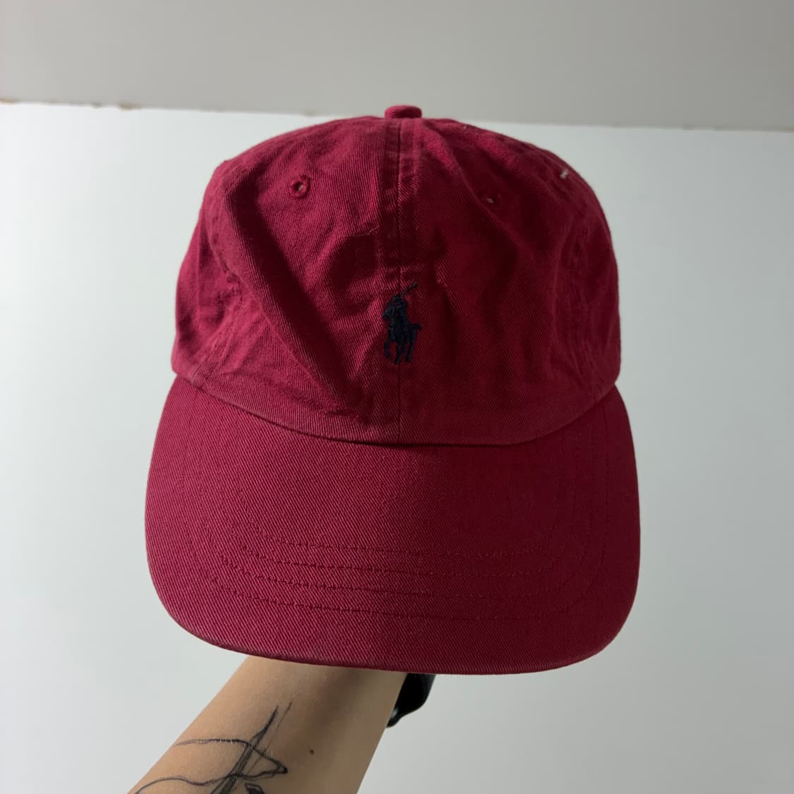 Polo  폴로 랄프로렌 아이코닉 코튼 버건디 볼캡  상품이미지1