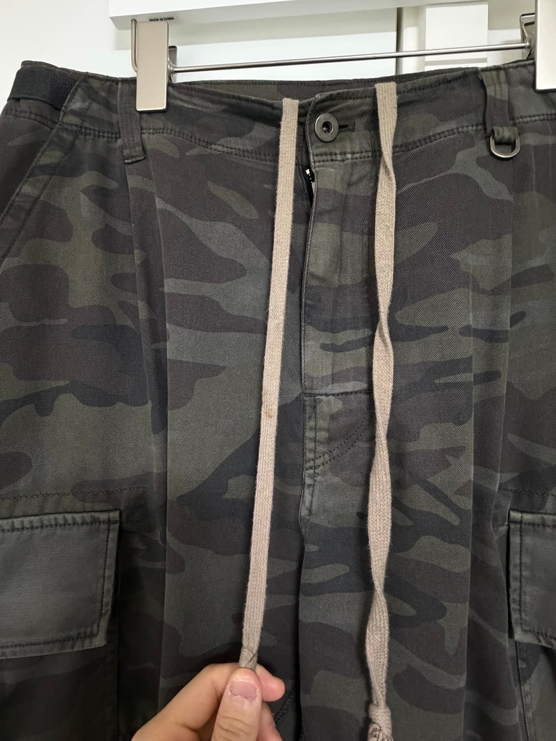 폴리테루 카고 버뮤다 팬츠 카모 올리브 상품이미지3