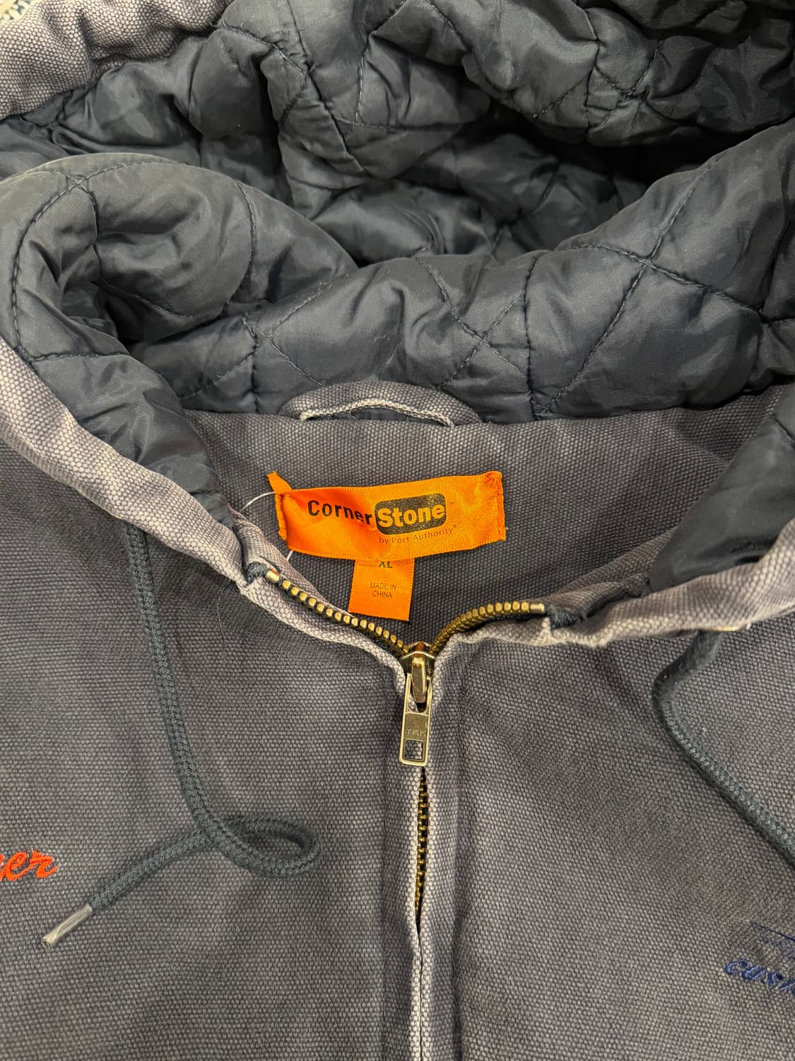 Corner Stone 빈티지 덕 액티브 페이딩 후드 워크 자켓 상품이미지10