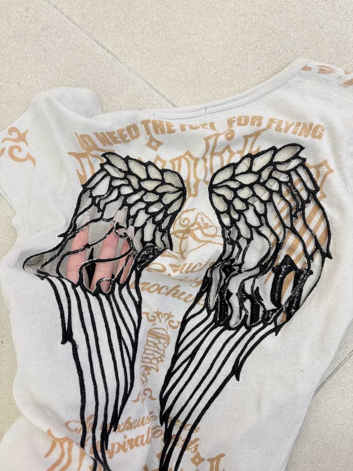 Glitz 시스루 날개 반팔 상품이미지7