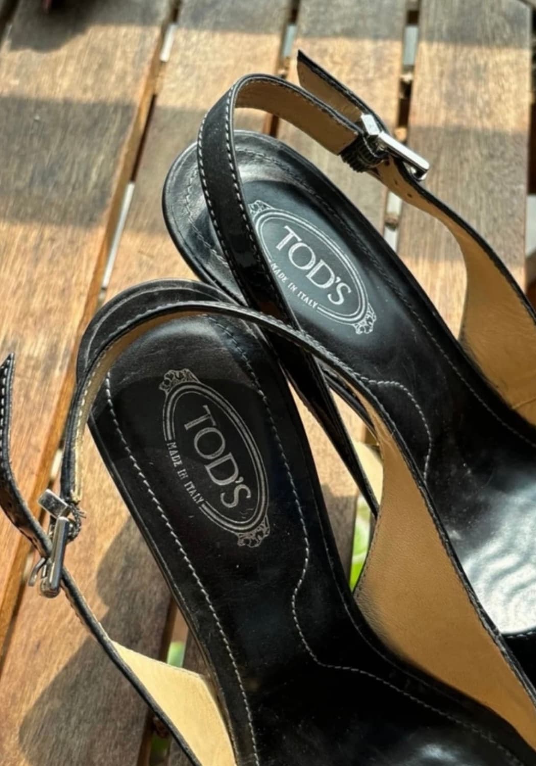 토즈 여성 블랙 가죽 힐 36size (230) 상품이미지4