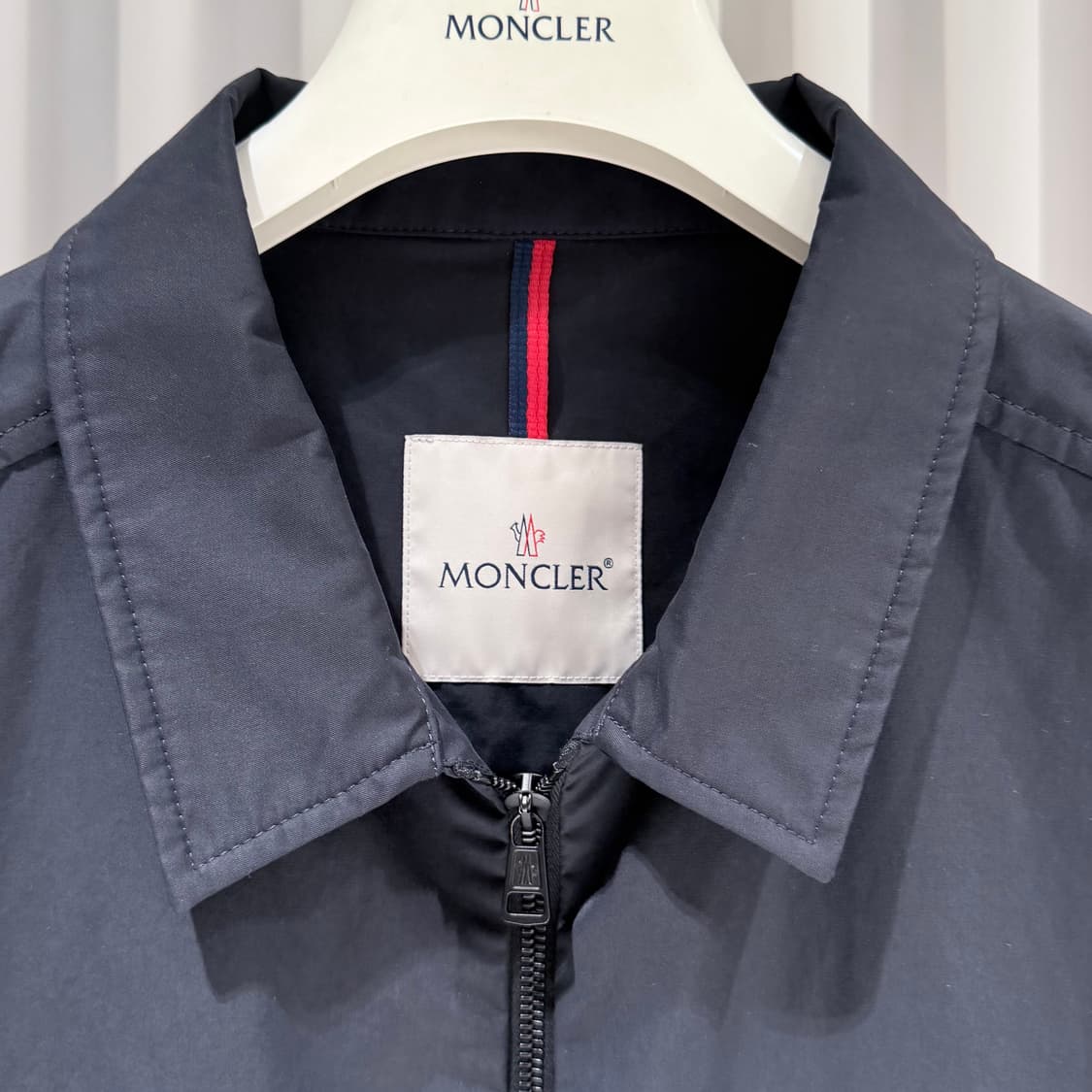 (A+/7) / 몽클레어 트라이컬러 악센트 오버셔츠 네이비 상품이미지2