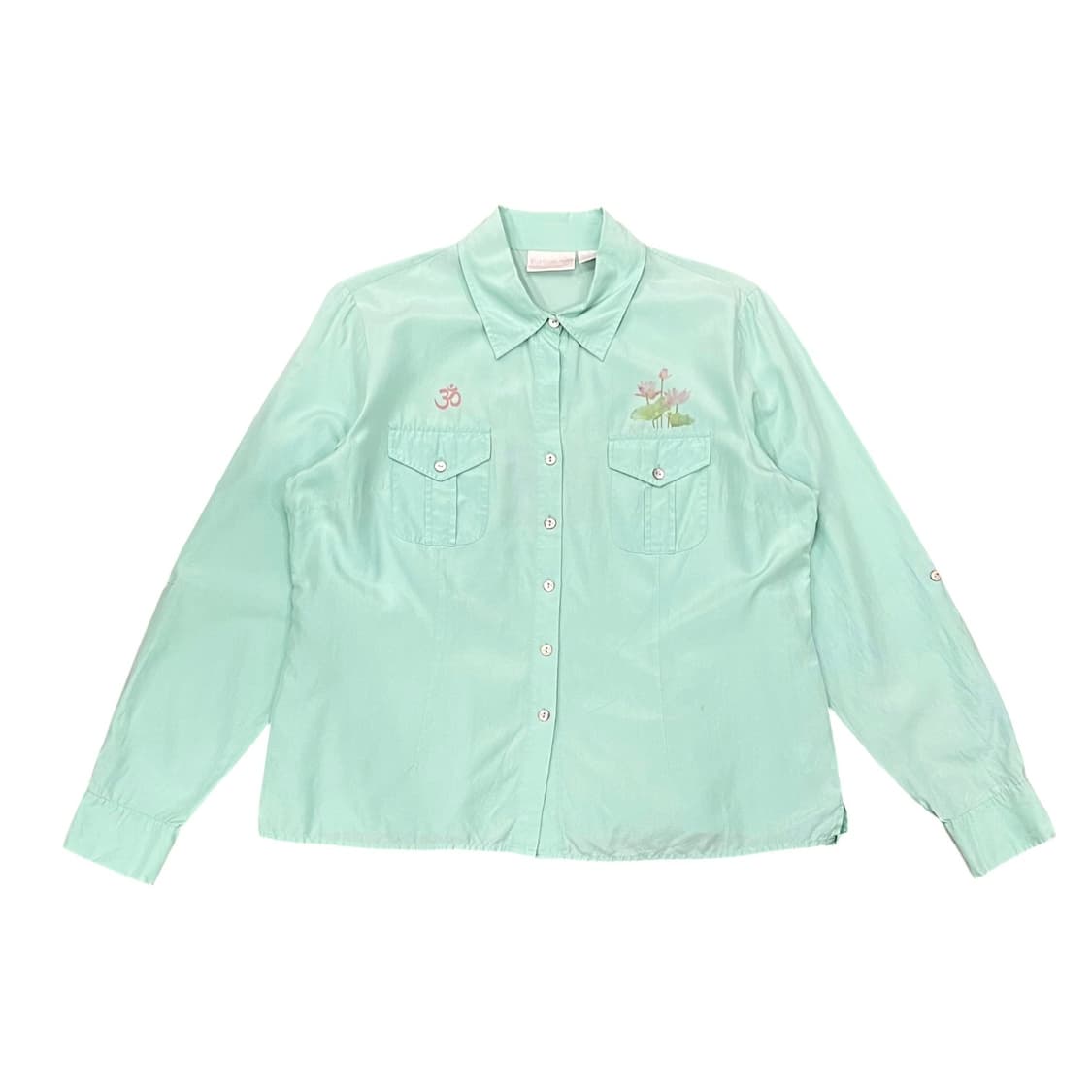 Mint Silk Karma Printing Shirt 상품이미지2