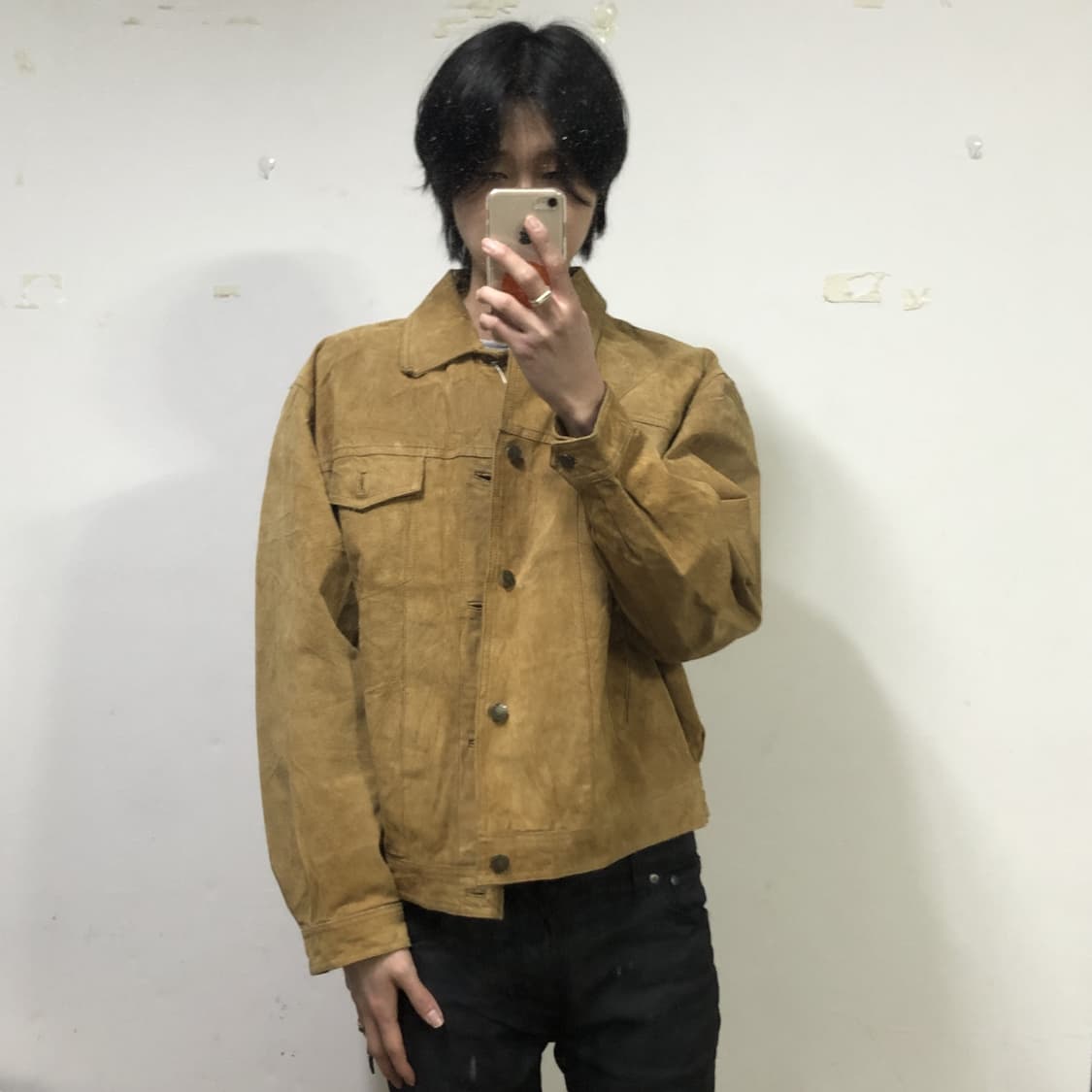 아리조나 카멜 레더 트러커 자켓  상품이미지3