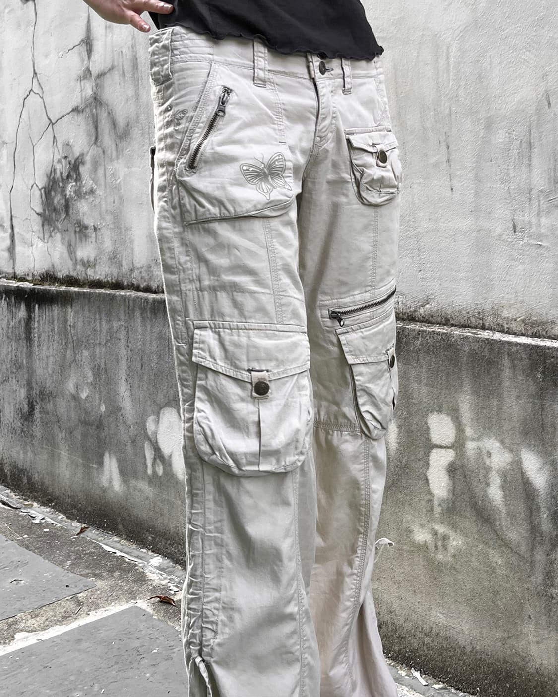 00’s Butterfly Print Flare Cargo Pants 상품이미지5
