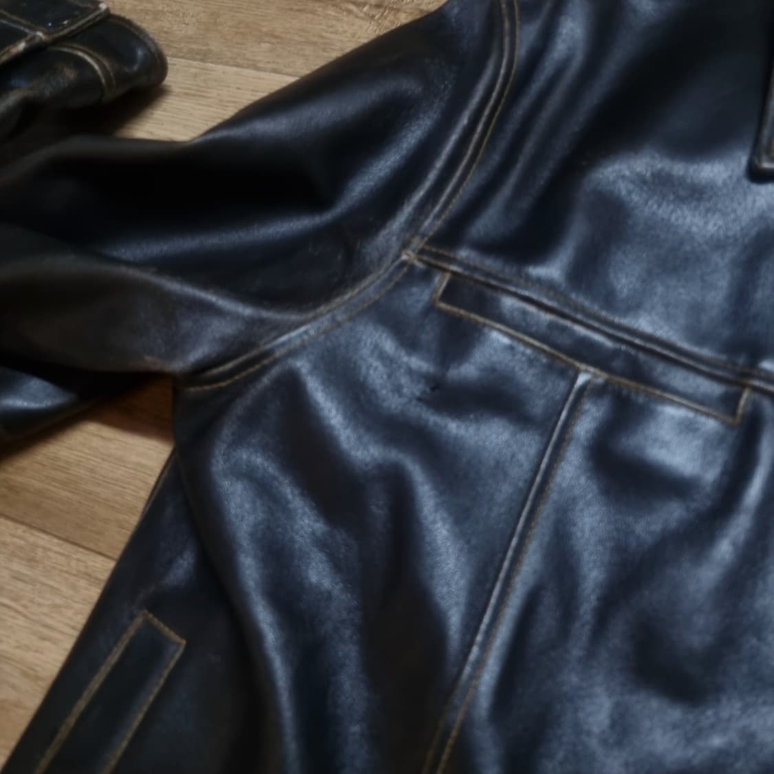 올드갭 브라운 레더 자켓 m 상품이미지8