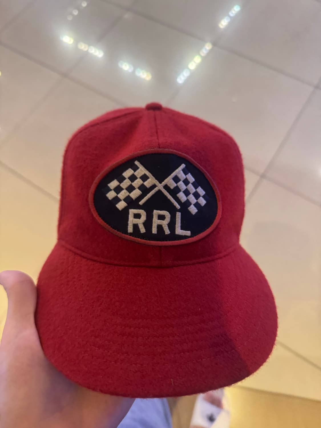 RRL 더블알엘 로고 패치 울 블렌드 펠트 볼 캡 모자 상품이미지2