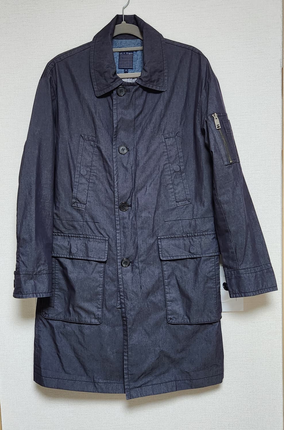 어스앤뎀 us n them 데님 트렌치코트, 롱 야상점퍼, 바람막이 95 상품이미지1