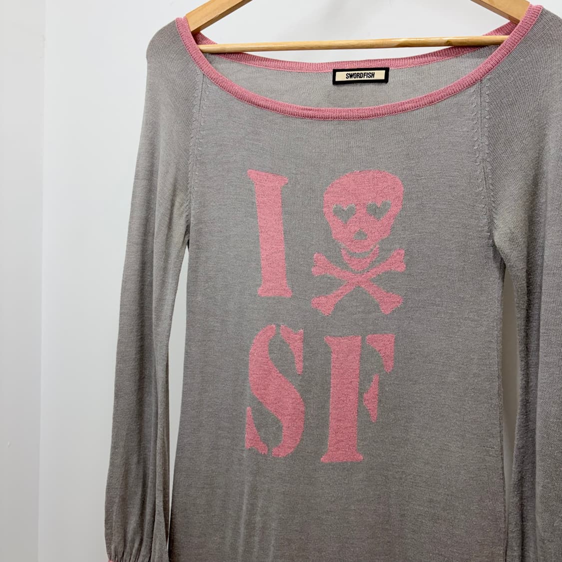 SWORDFISH 해골 스컬 반팔 원피스 상품이미지5