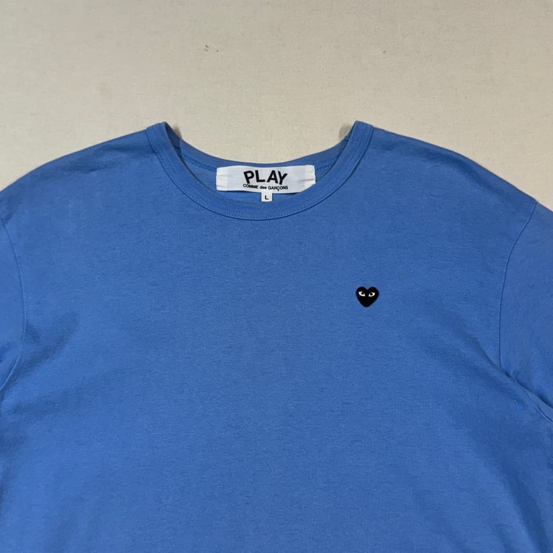 L) 꼼데가르송 플레이 미니 블랙와펜 숏 슬리브 티셔츠 정품 상품이미지3