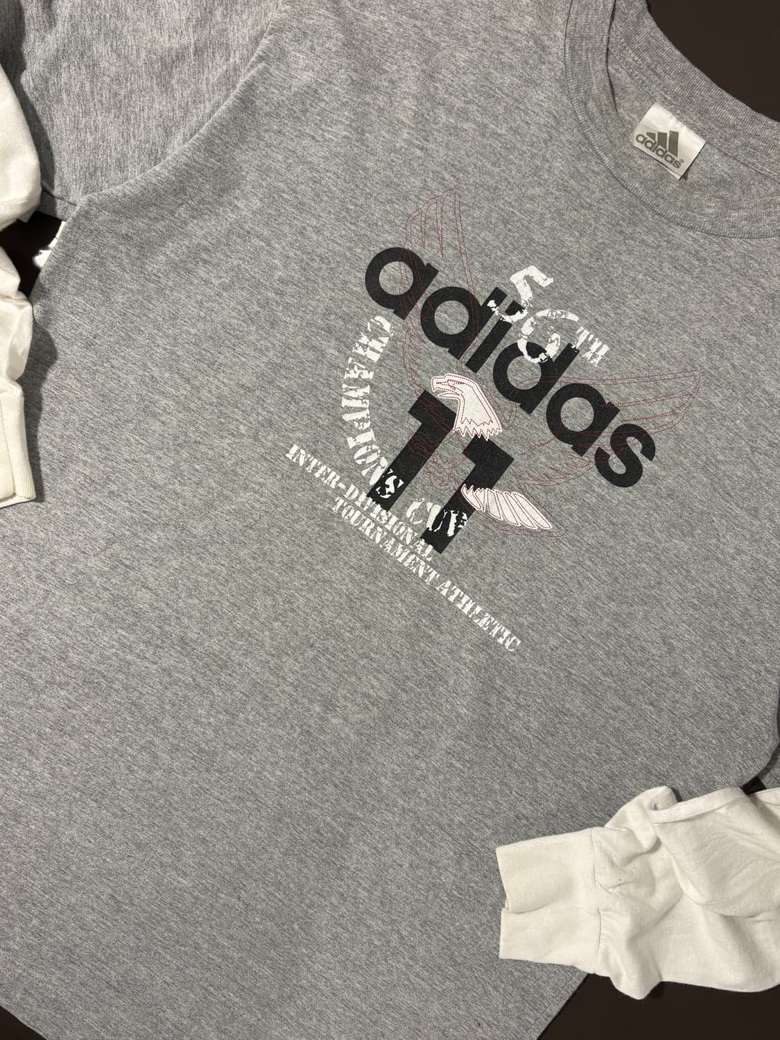 아디다스 빈티지 레이어드 롱슬리브 상품이미지4