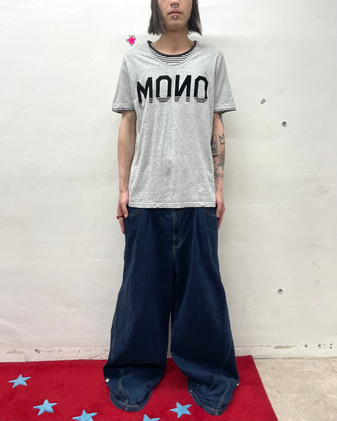 Mono straight Layered T-Shirt  상품이미지3