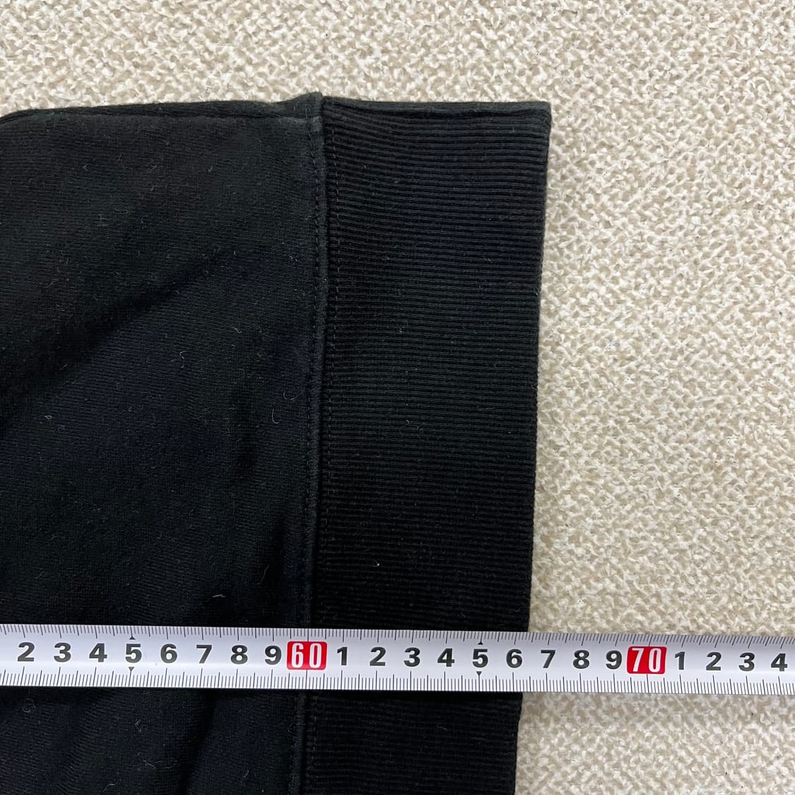 L 와펜 블랙 맨투맨 (와펜X) 0130M1 상품이미지6