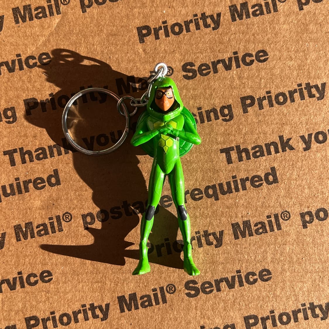 90s vtg Green Hero Figure Keyring 상품이미지1
