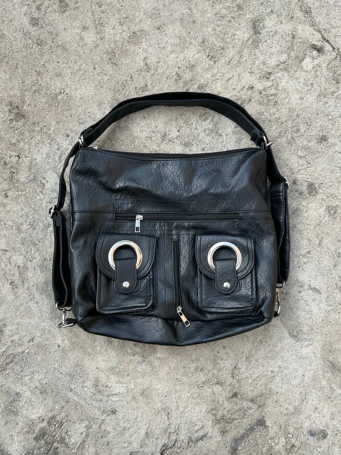 투웨이 레더 숄더 백팩 상품이미지1