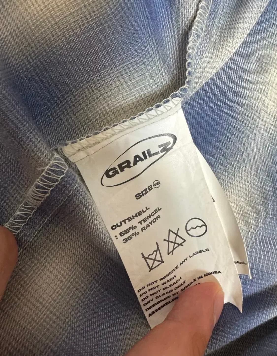 그레일즈 오버사이즈 체크셔츠 상품이미지5