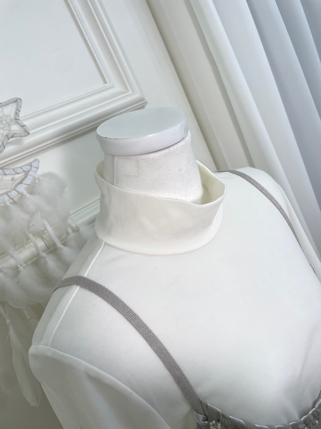 pale gray bow point mini opc&white basic 상품이미지7