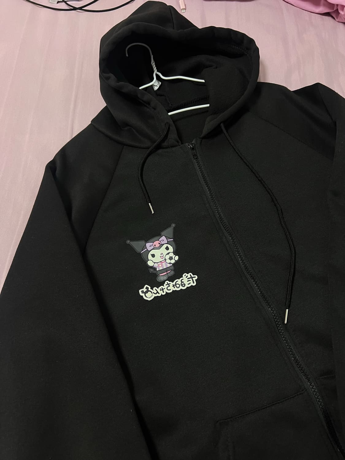 Vintage 쿠로미 기모 후드집업 상품이미지1