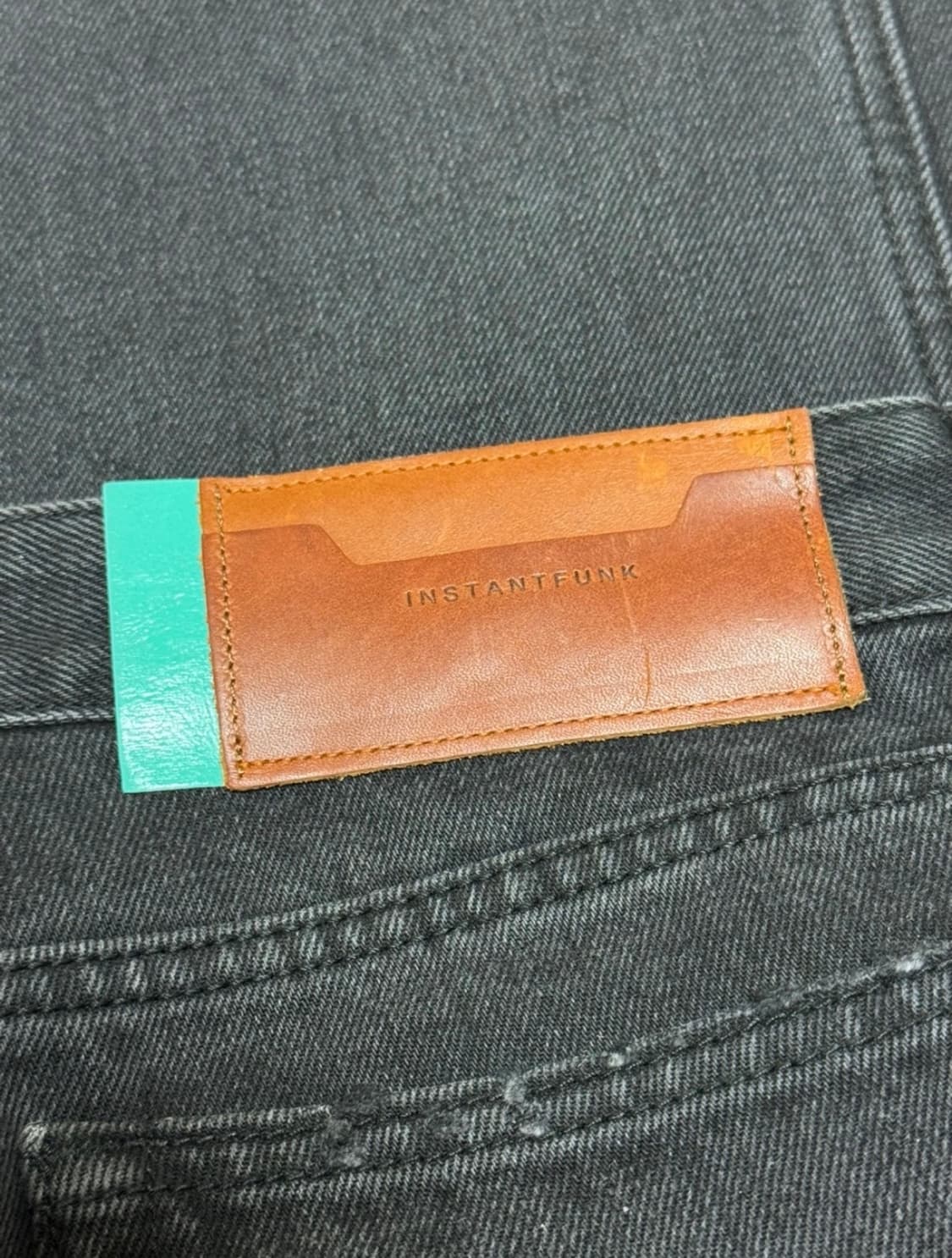 인스턴트펑크 스트레이트 데님 흑청 1사이즈 상품이미지6