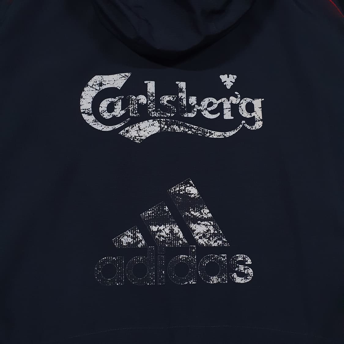 2XL (110) 아디다스 X 리버풀 칼스버그 바람막이 자켓 그레이 희귀 상품이미지10