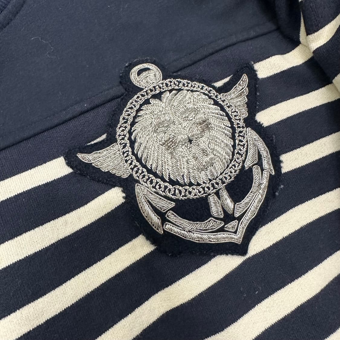 BALMAIN 발망 스트라이프 은장 맨투맨 정품 M 상품이미지3