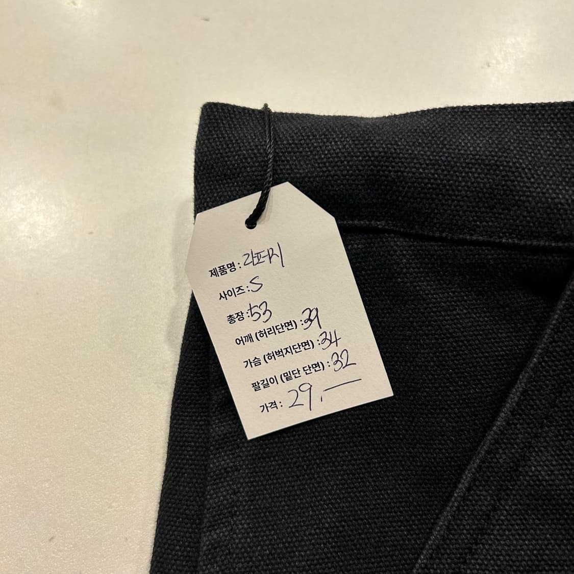 [S] 라파지스토어 더블니 블랙 워크웨어 반바지 상품이미지5