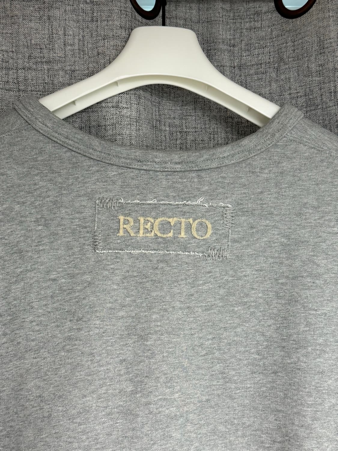 렉토 로고 맨투맨 멜란지그레이  상품이미지1