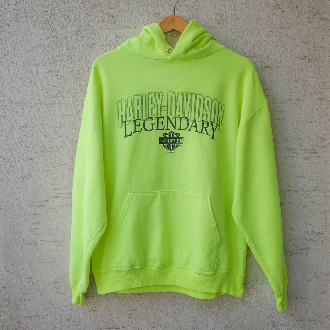 2007 Harley Davidson Neon Green Hoodie 상품이미지1