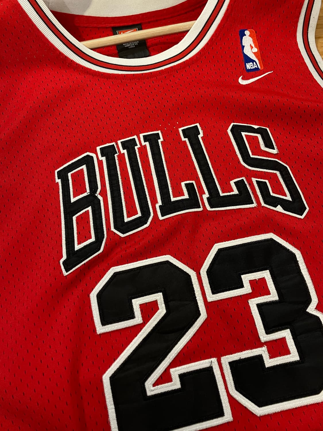 나이키 시카고 불스 마이클 조던 #23 어센틱 농구 유니폼 XL 상품이미지3