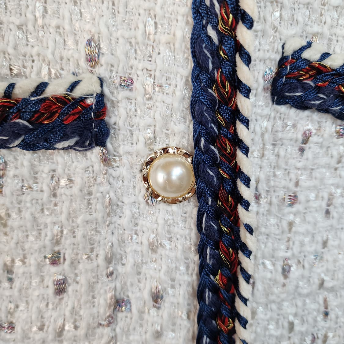 ENC 트위드 자켓 아이보리 상품이미지3