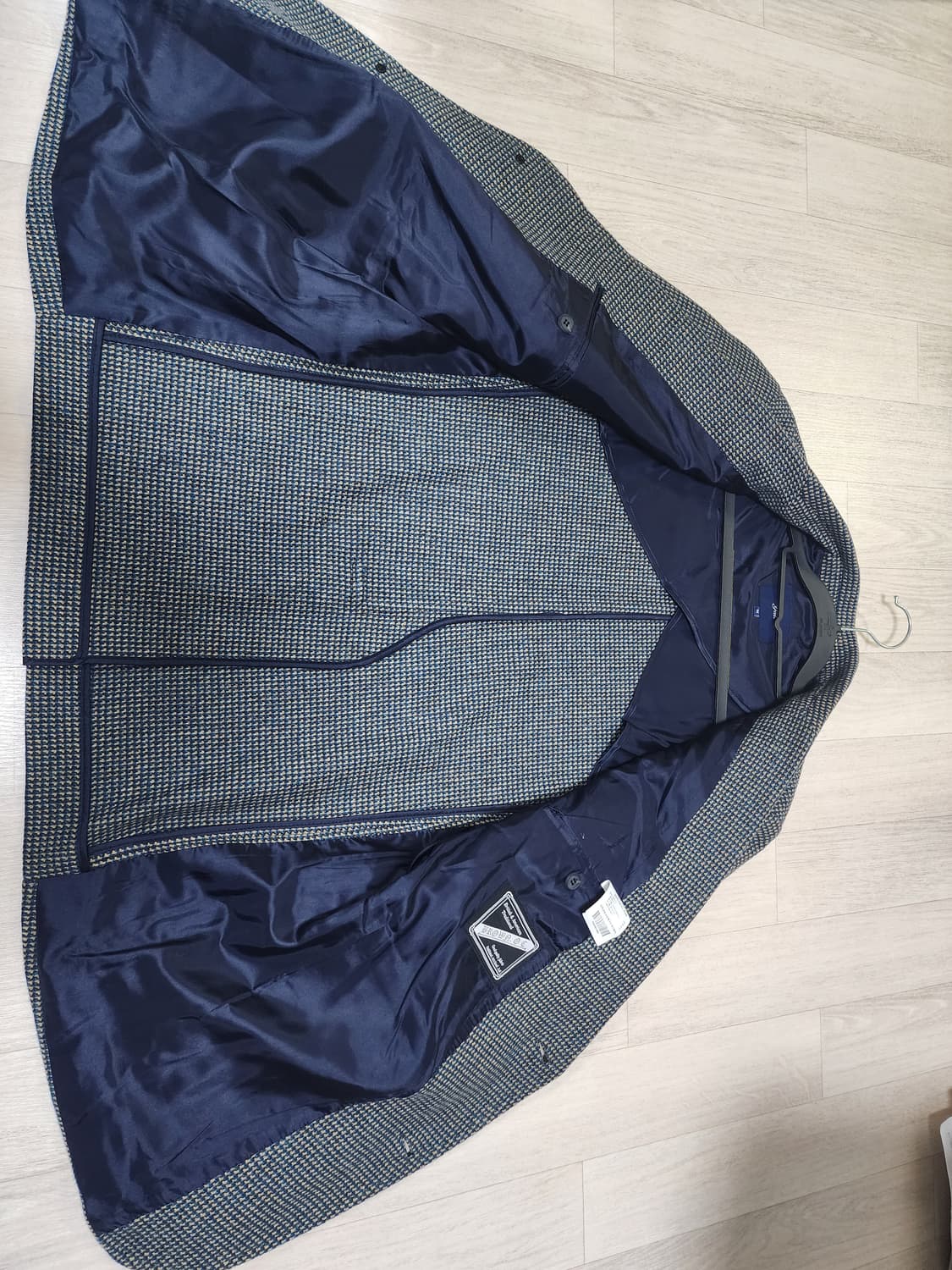 YALE X BROWN OC 하운즈투스 체크 블레이저 자켓 블루 상품이미지8