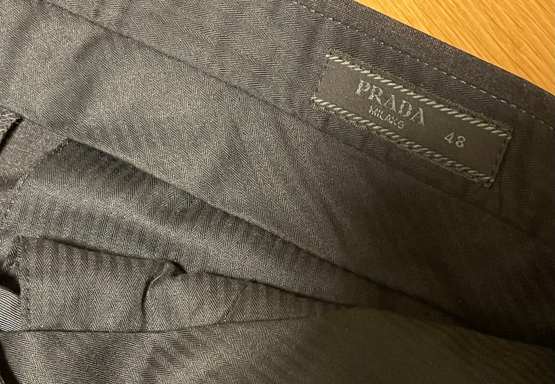 프라다 다크 그레이 버진 울 슬랙스 상품이미지3