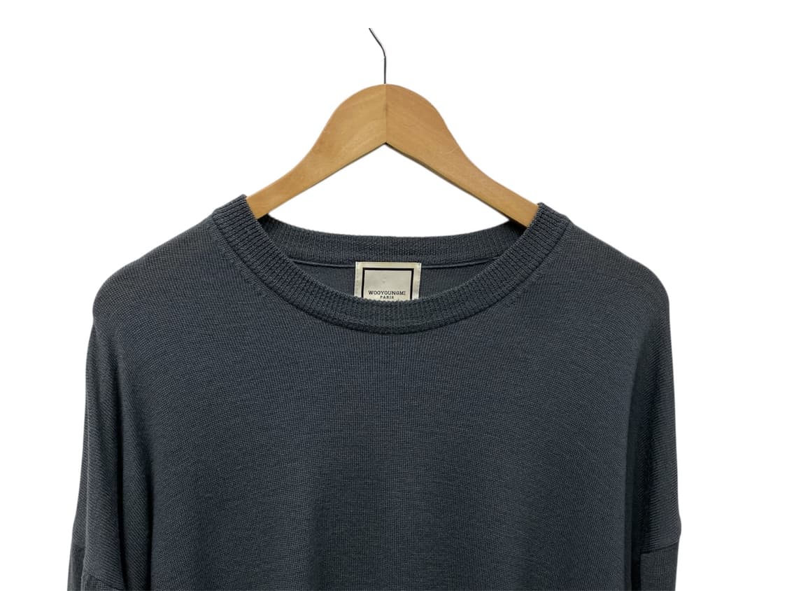 우영미 WYM 진그레이 울100% 절개니트 -50사이즈 상품이미지2