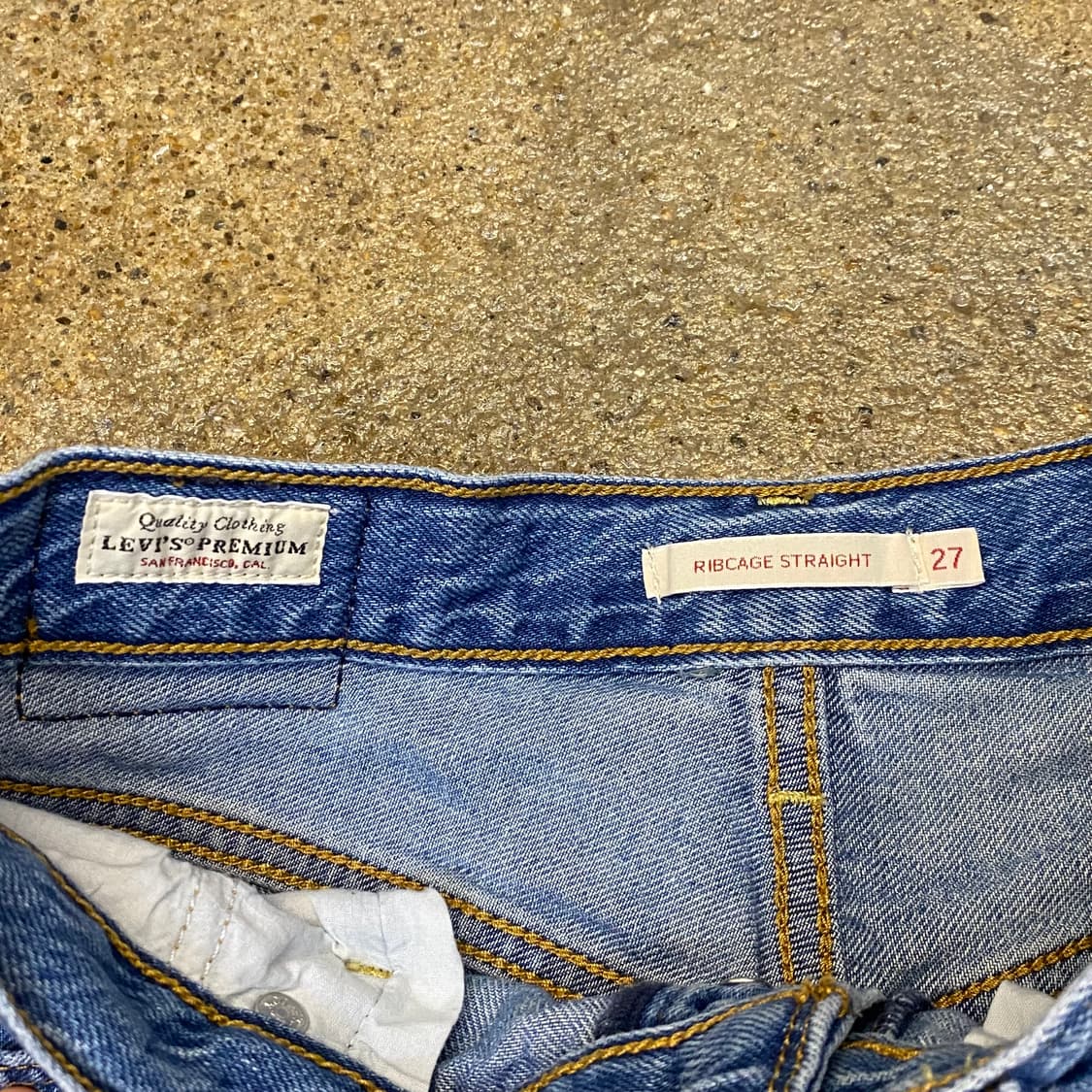 USA 빈티지 리바이스 립케이지 스트레이트 청바지 상품이미지3