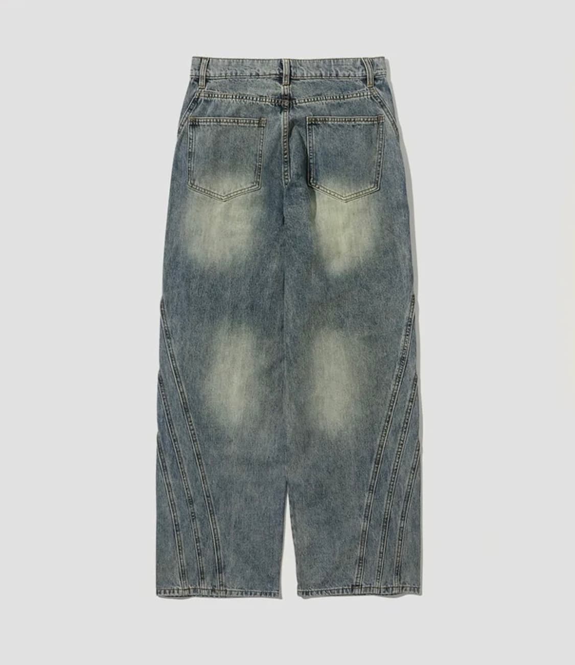 인템포무드 롱 트리플 컷 데님팬츠 상품이미지2