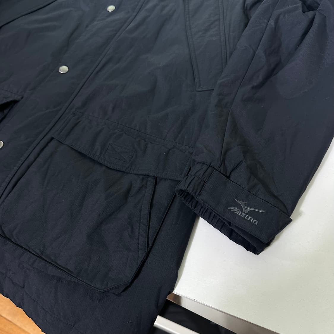 XL 미즈노 아웃도어 블랙 나일론점퍼 상품이미지3