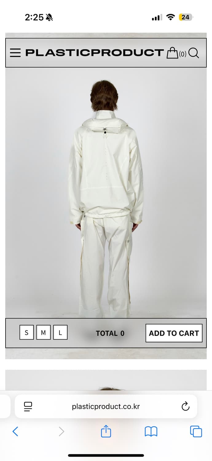 플라스틱 프로덕트 바람막이 s 블랙  상품이미지2