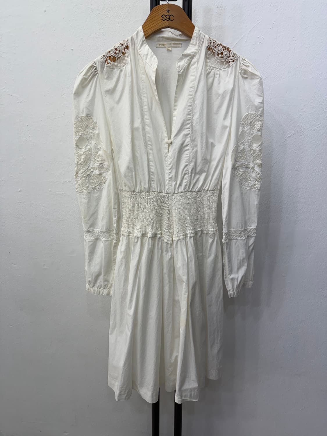 정품) maje 마쥬 화이트 레이스 롱 원피스 1 상품이미지1