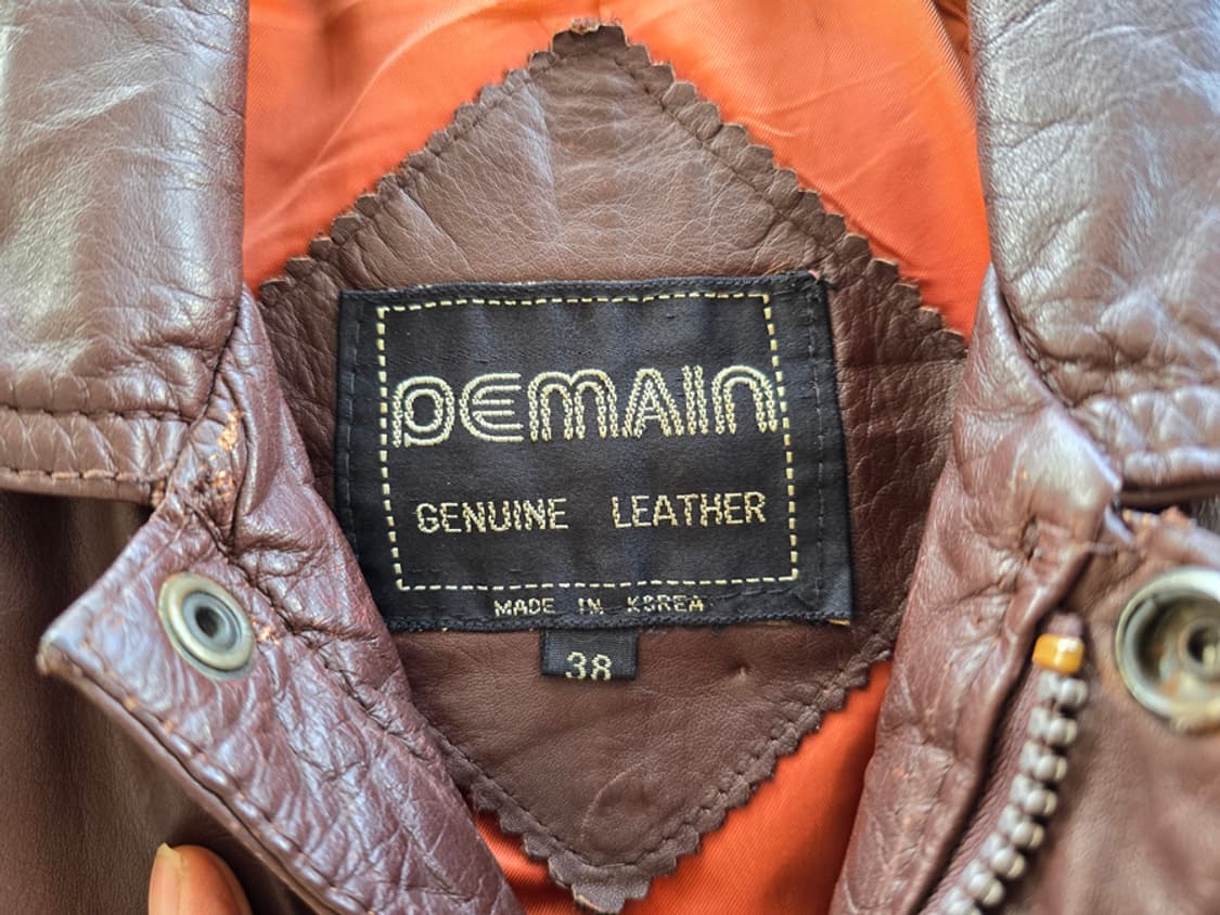 80-90s 한국산 빈티지 가죽 자켓 상품이미지5