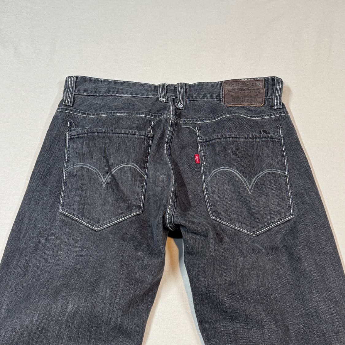33inch) 리바이스 그레이 스트레이트 데님 청바지 상품이미지2